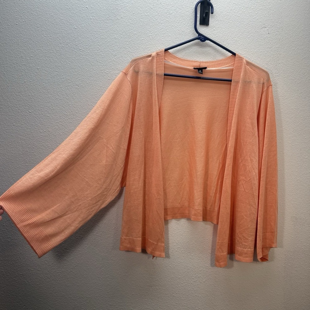 Torrid‎ Womens Super Soft Knit Cardigan Sz 5X Orange Open Front Lightweight